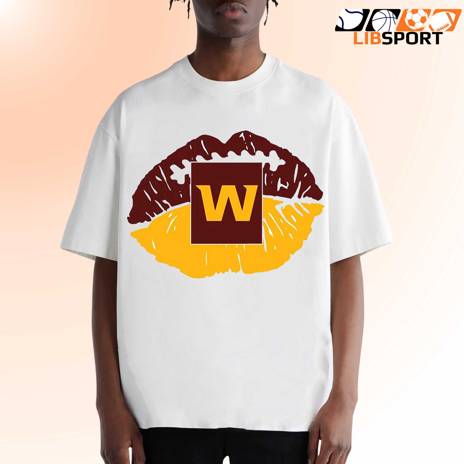 Washington Commanders Lips Shirt, Unisex Football Graphic Tee, Sport Fan T-Shirt